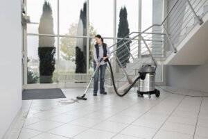 Application of Kärcher NT 70/2 Me Classic Wet and Dry Vacuum Cleaner in office buildings.
